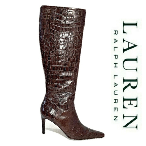 Lauren Ralph Lauren Shoes - NWOT- Lauren Ralph Lauren Alligator Print Boots-